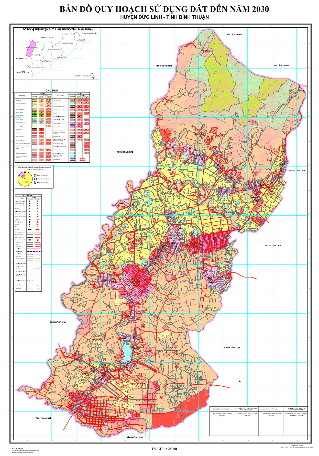Bản đồ quy hoạch huyện Đức Linh