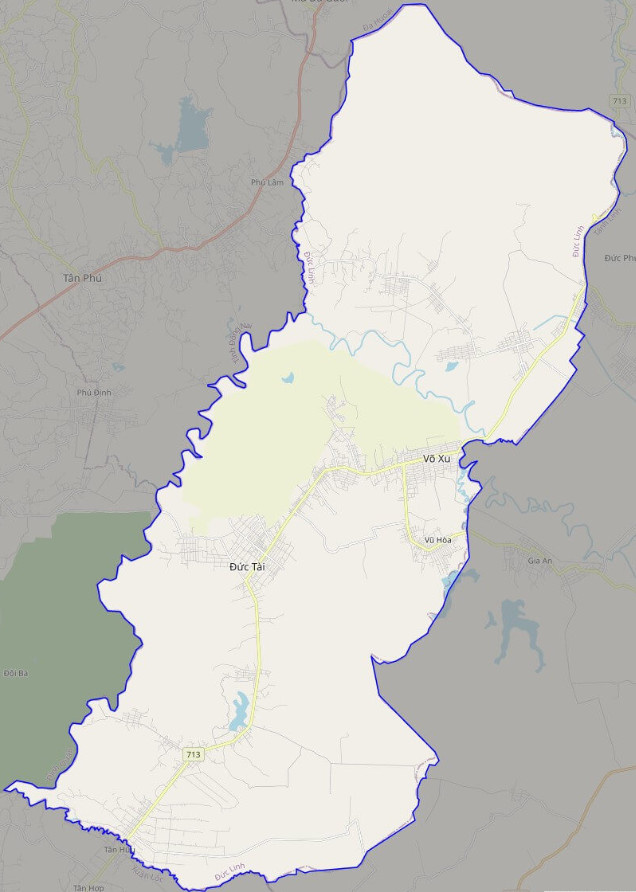 Bản đồ giao thông huyện Đức Linh