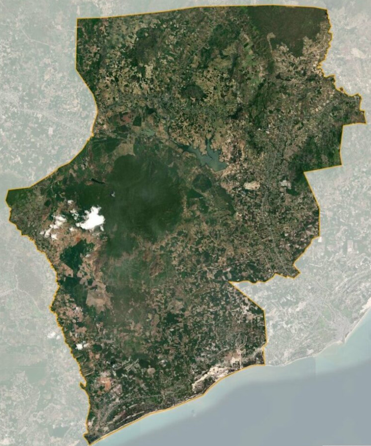 Bản đồ vệ tinh huyện Hàm Tân