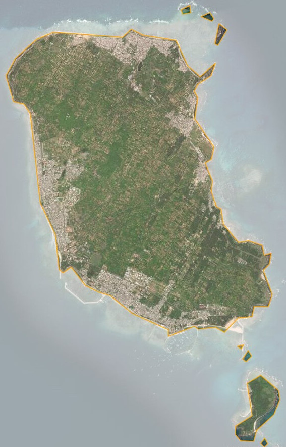 Bản đồ vệ tinh huyện Phú Quý