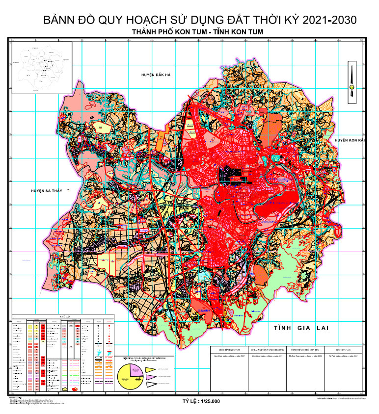 Bản đồ quy hoạch thành phố Kon Tum