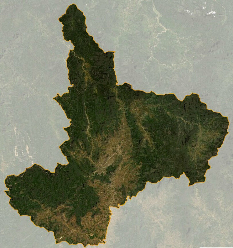Bản đồ vệ tinh Đăk Glei . huyện
