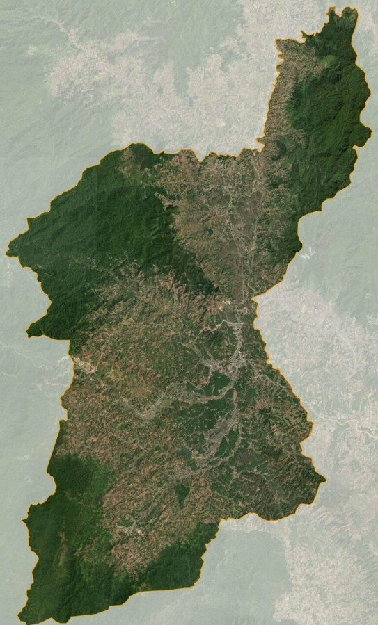 Bản đồ vệ tinh huyện Ngọc Hồi