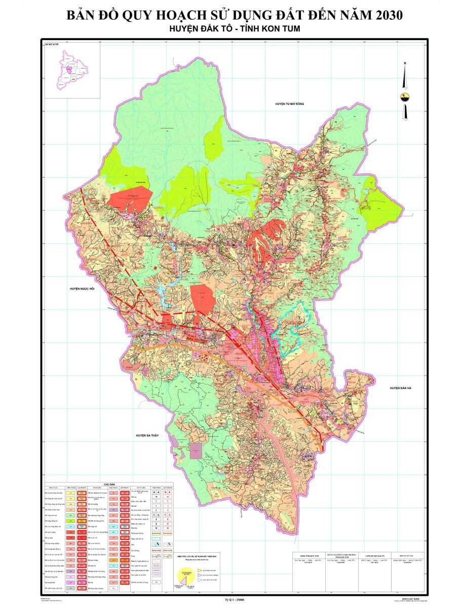 Bản đồ quy hoạch huyện Đăk Tô