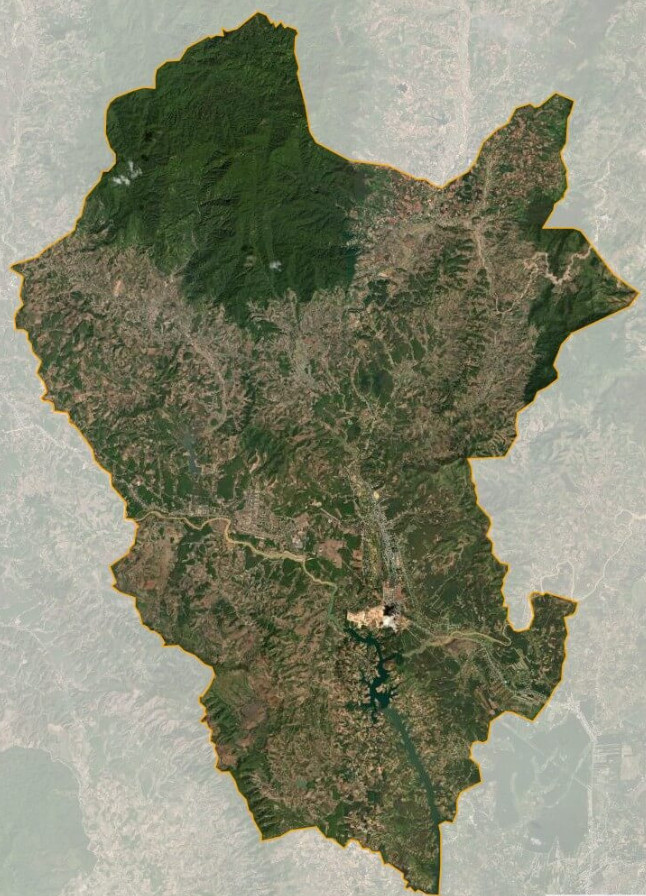 Bản đồ vệ tinh huyện Đăk Tô