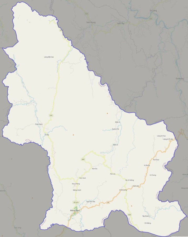 Bản đồ giao thông huyện Kon Plông