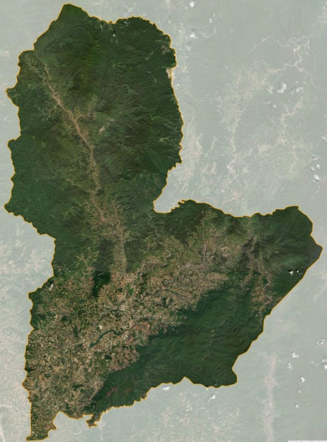 Bản đồ vệ tinh huyện Kon Rẫy
