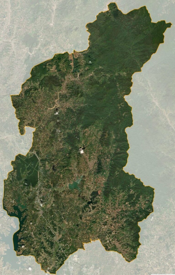 Bản đồ vệ tinh huyện Đăk Hà