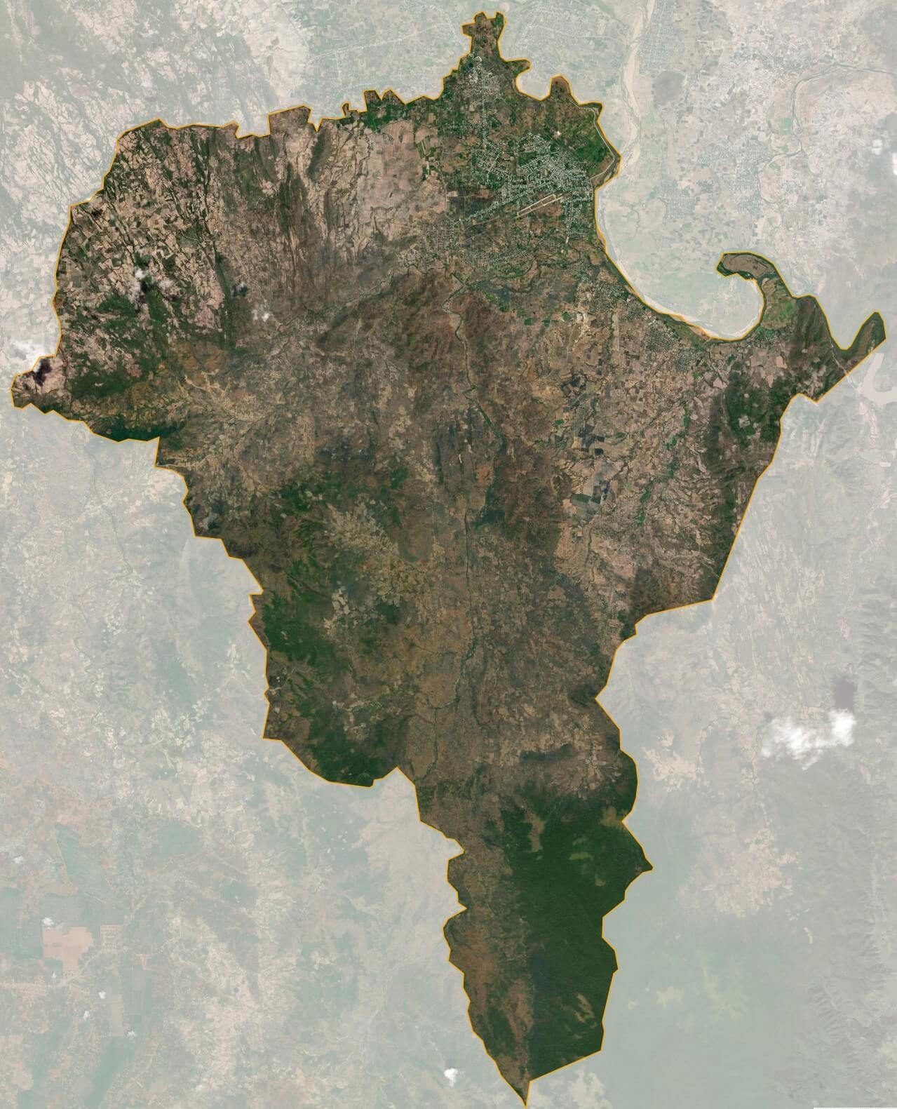 Bản đồ vệ tinh Thị trấn Ayn