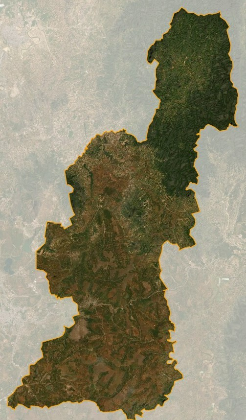 Bản đồ vệ tinh huyện Đak Đoa