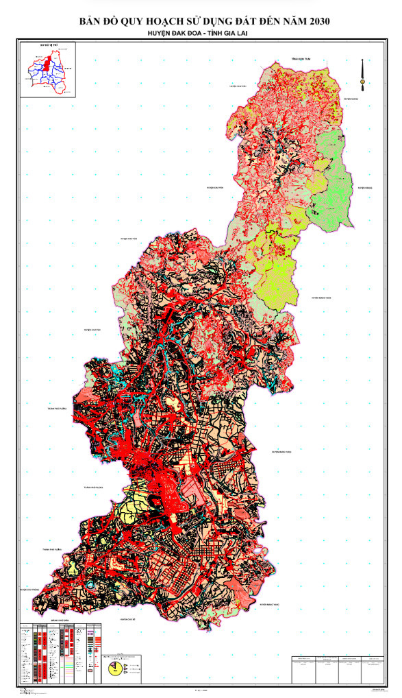 Bản đồ quy hoạch huyện Đak Đoa