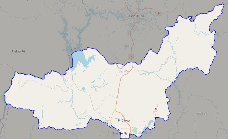 Bản đồ giao thông huyện Chư Pah