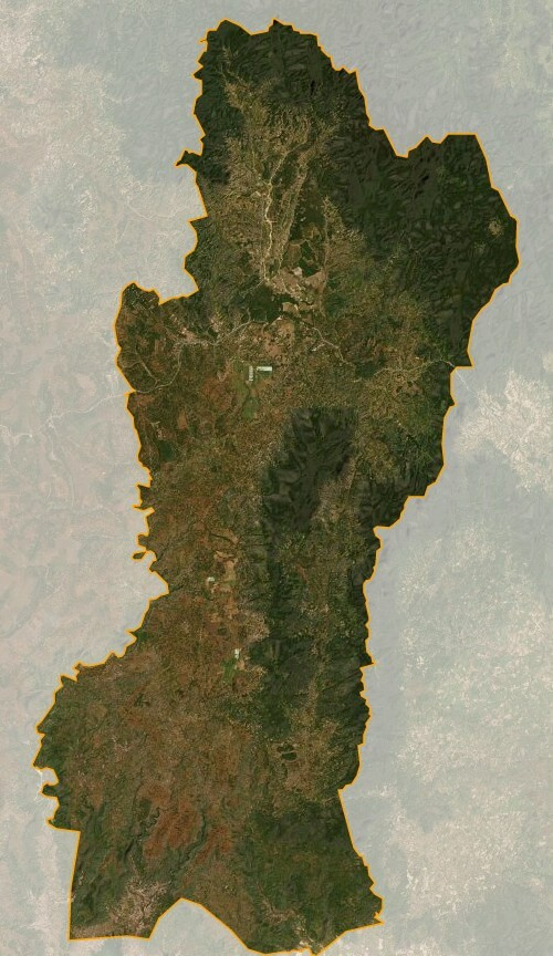 Bản đồ vệ tinh huyện Mang Yang