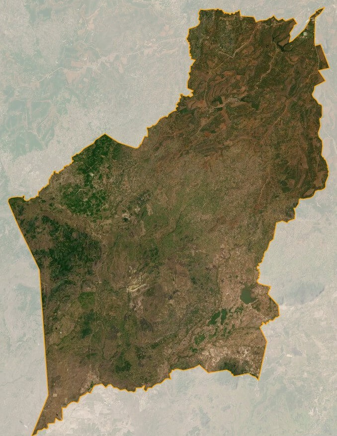 Bản đồ vệ tinh huyện Chư Prông