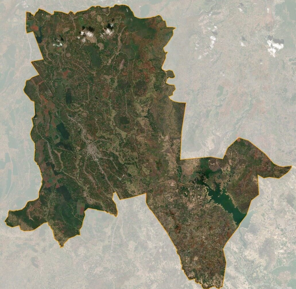 Bản đồ vệ tinh huyện Chư Sê