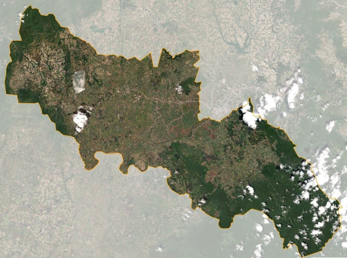 Bản đồ vệ tinh huyện Đak Pơ