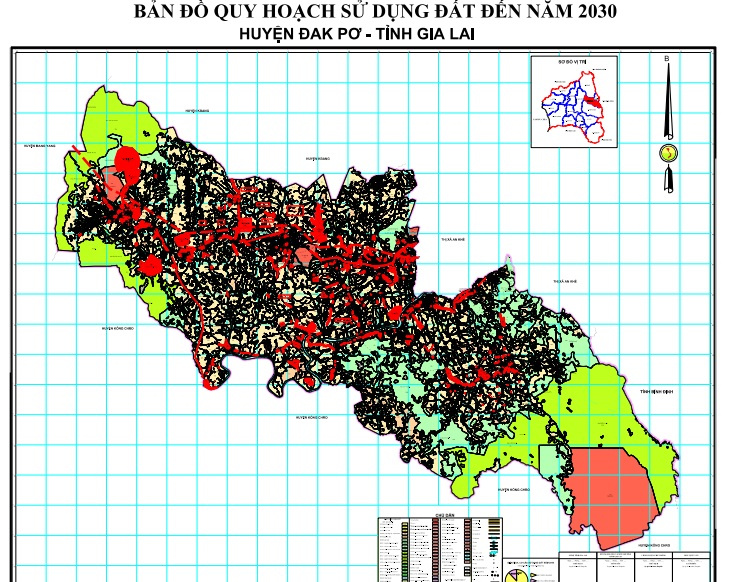 Bản đồ quy hoạch huyện Đak Pơ
