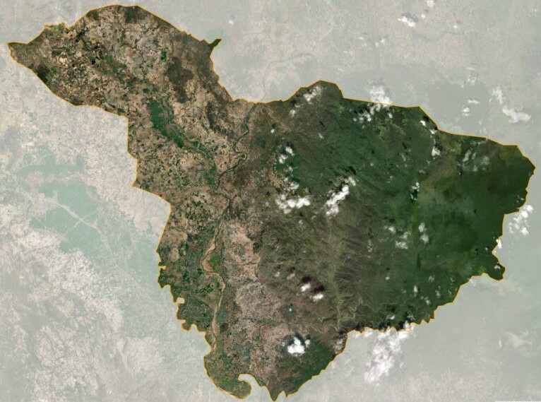 Bản đồ vệ tinh Ia Pa . huyện