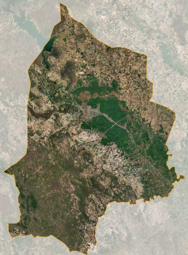 Bản đồ vệ tinh huyện Phú Thiện