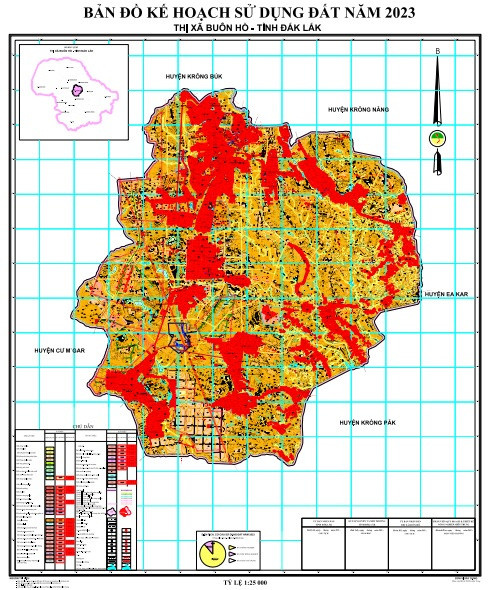 Bản đồ quy hoạch thị xã Buôn Hồ