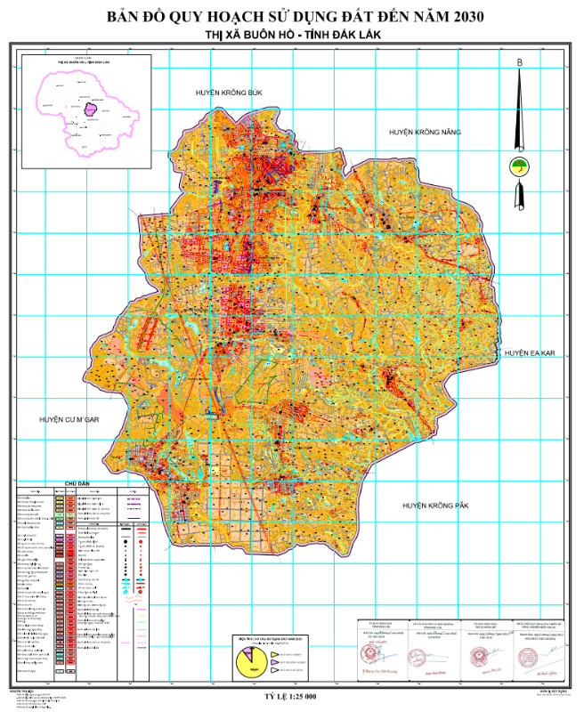 Bản đồ quy hoạch thị xã Buôn Hồ