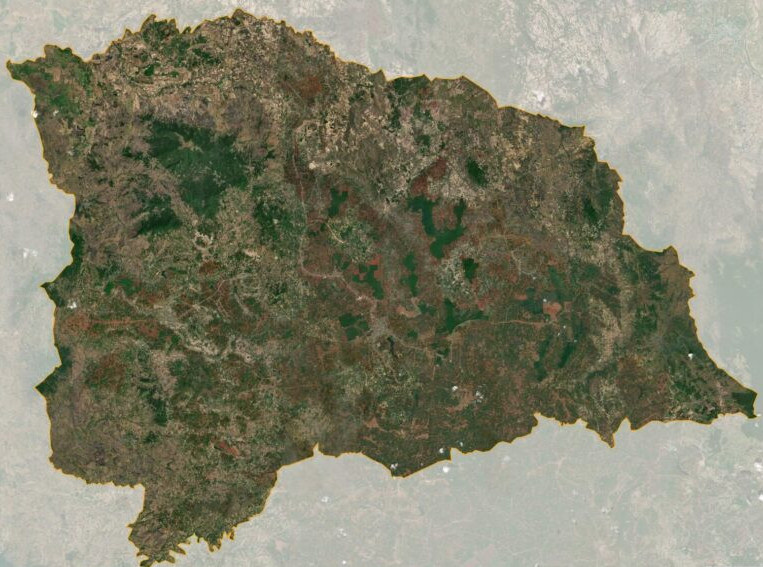  Bản đồ vệ tinh Ea H'leo . huyện