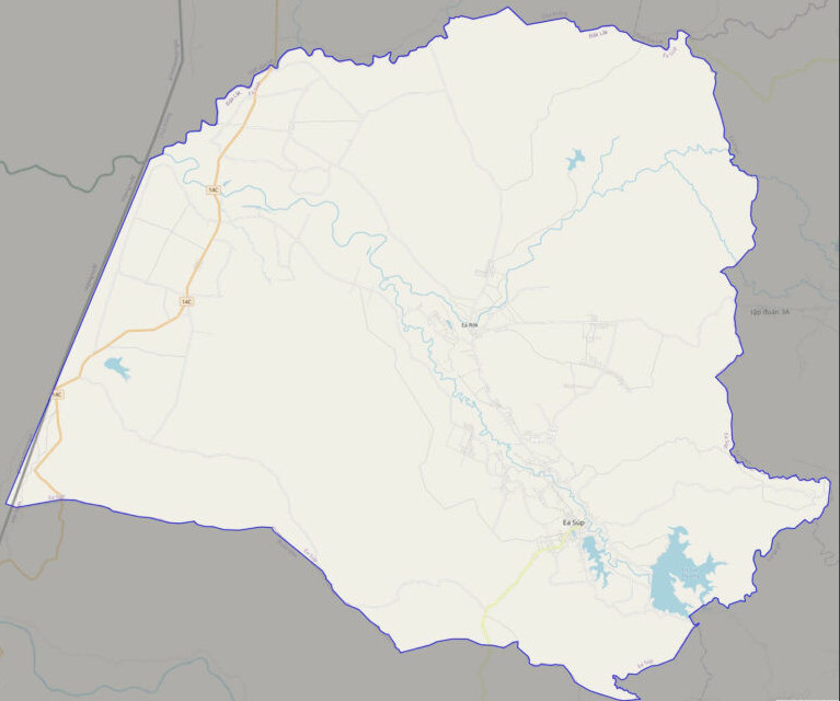 Bản đồ giao thông huyện Ea Súp
