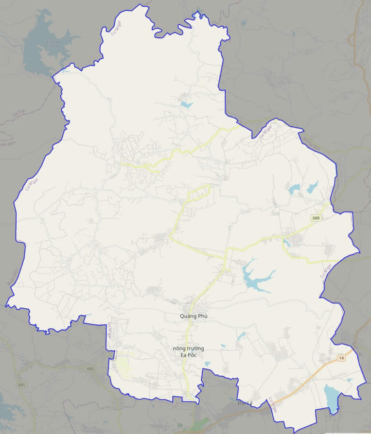 Bản đồ giao thông huyện Cư M'gar