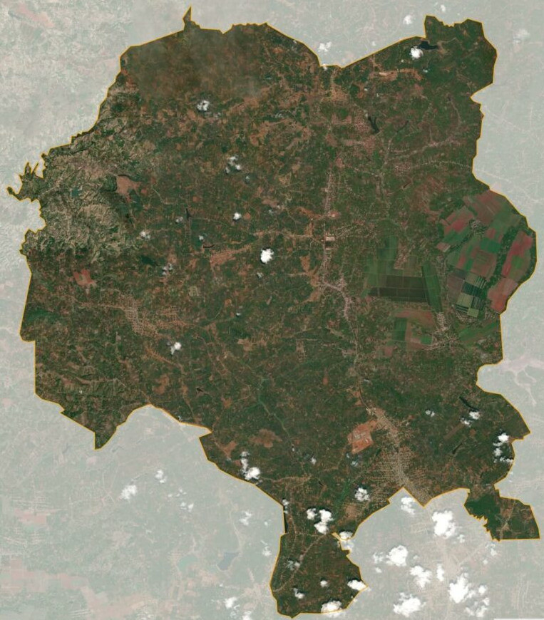 Bản đồ vệ tinh Krong Buk . huyện