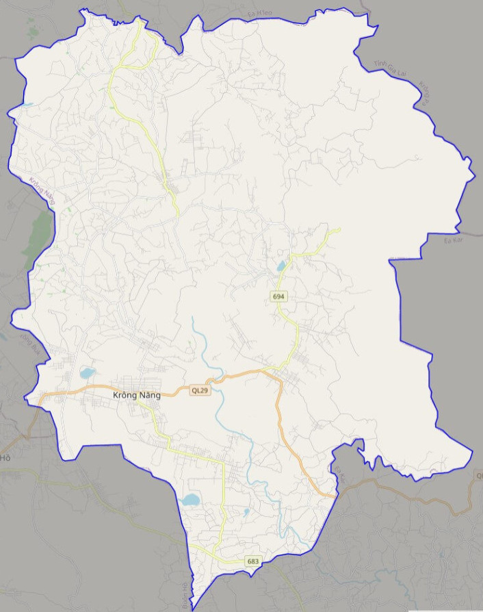 bản đồ giao thông huyện Krông Năng