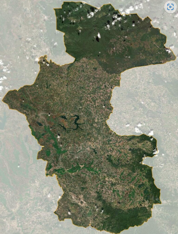 Bản đồ vệ tinh huyện Ea Kar