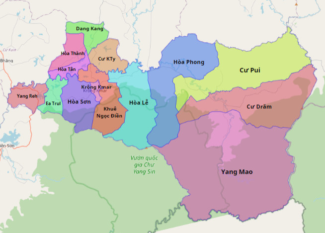 Bản đồ Quy Hoạch Huyện Krông Bông, Đắk Lắk|Quy Hoạch Sử Dụng Đất Mới Nhất