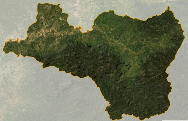 Bản đồ vệ tinh huyện Krông Bông