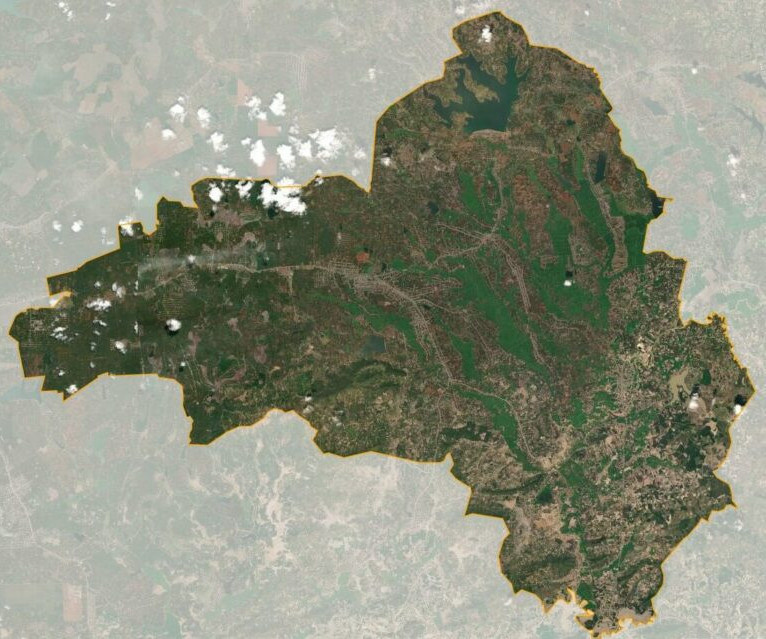 Bản đồ vệ tinh huyện Krông Pắc
