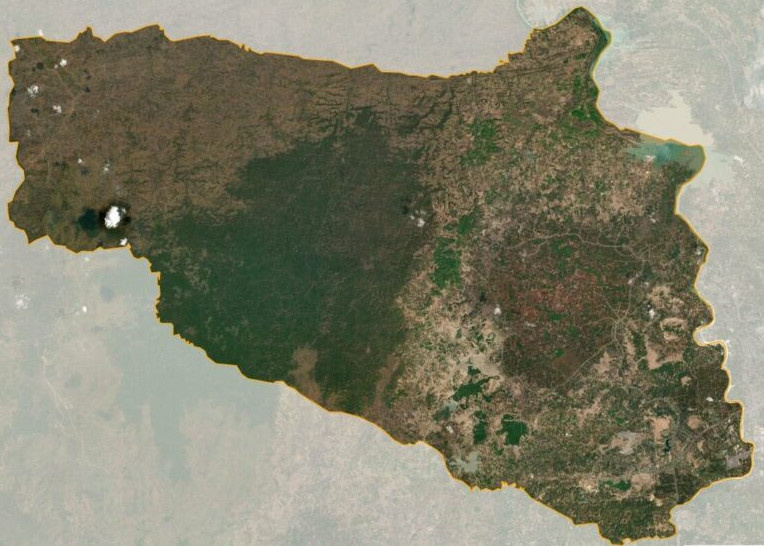Bản đồ vệ tinh Cư Jút . huyện
