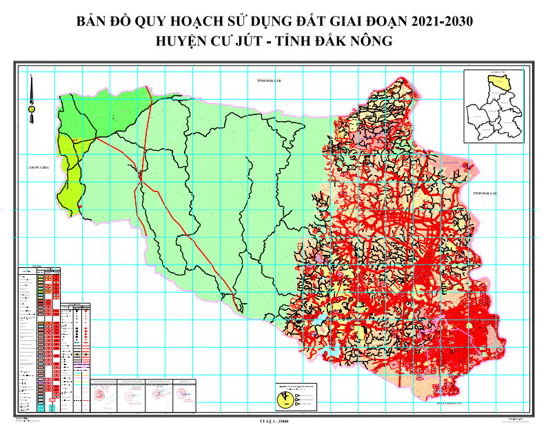 Bản đồ quy hoạch Cư Jút . huyện