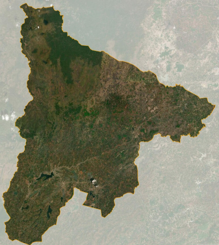  Bản đồ vệ tinh Đắk Mil . huyện
