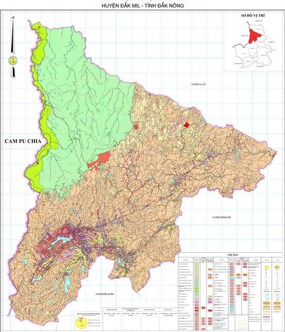 Bản đồ quy hoạch Đắk Mil . huyện