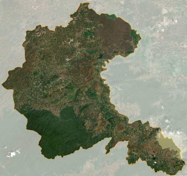 Bản đồ vệ tinh huyện Krông Nô