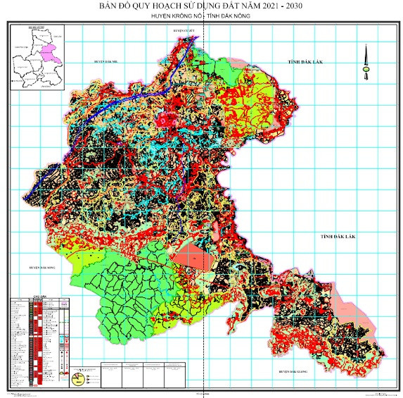 Bản đồ quy hoạch huyện Krông Nô