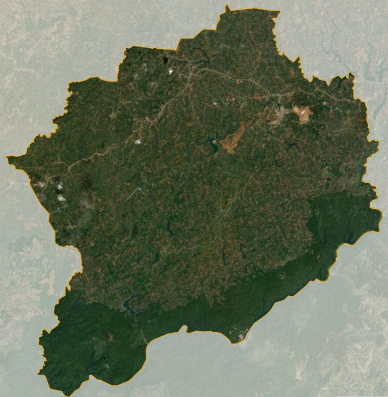 Bản đồ vệ tinh huyện Đắk R'Lấp
