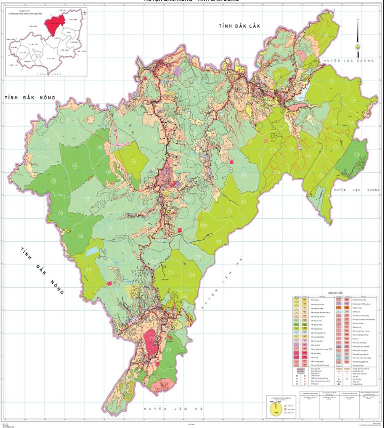 Bản đồ quy hoạch huyện Đam Rông