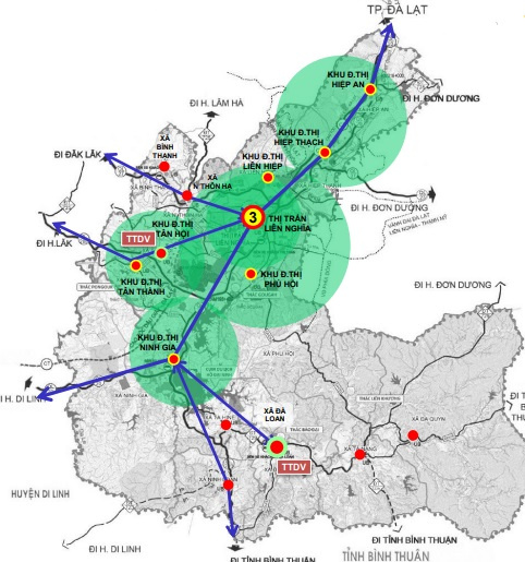 Bản đồ quy hoạch huyện Đức Trọng