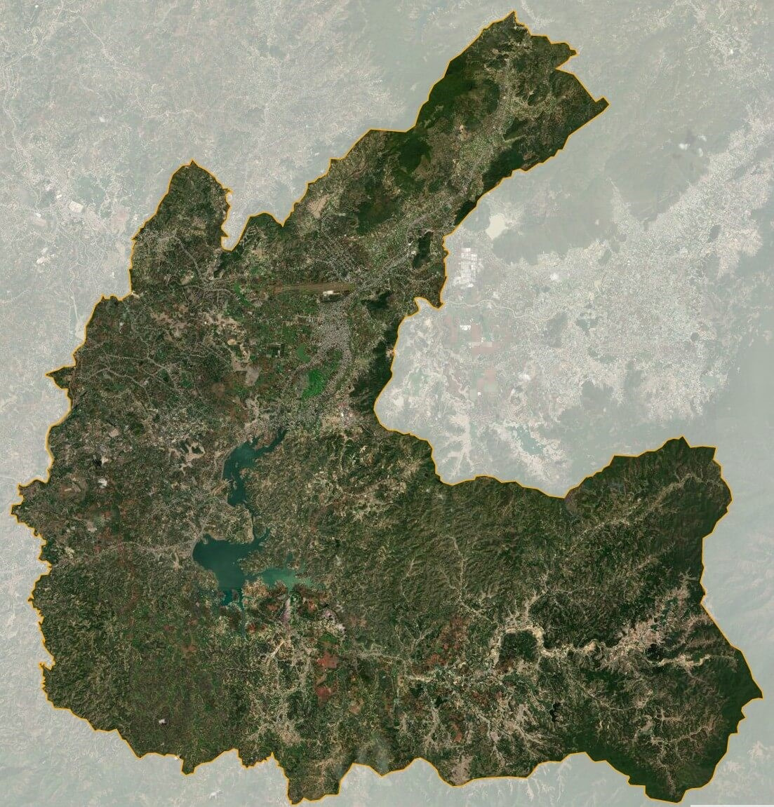 Bản đồ vệ tinh huyện Đức Trọng