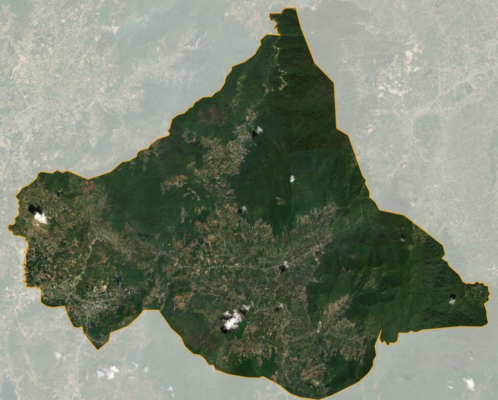 Bản đồ vệ tinh huyện Đạ Huoai
