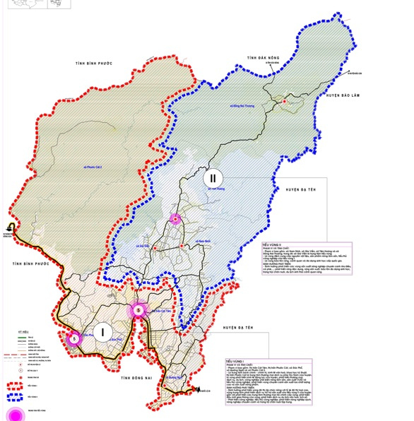Bản đồ quy hoạch huyện Cát Tiên