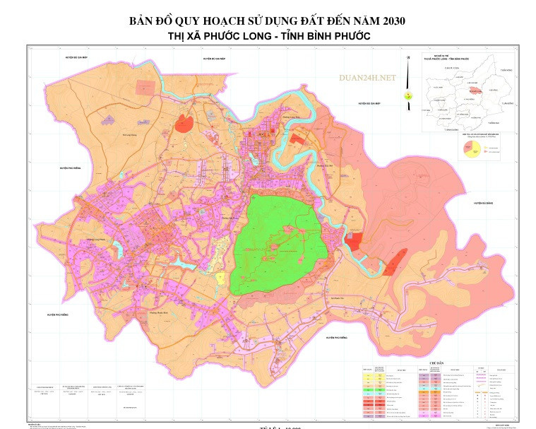 Bản đồ quy hoạch thị xã Phước Long