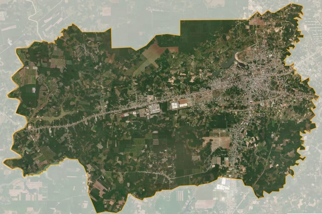 Bản đồ vệ tinh thành phố Đồng Xoài