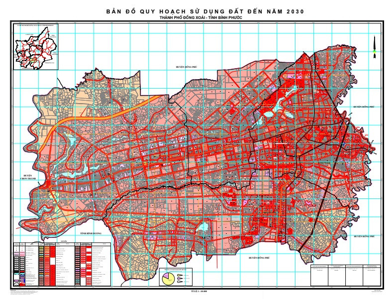 Bản đồ quy hoạch thành phố Đồng Xoài