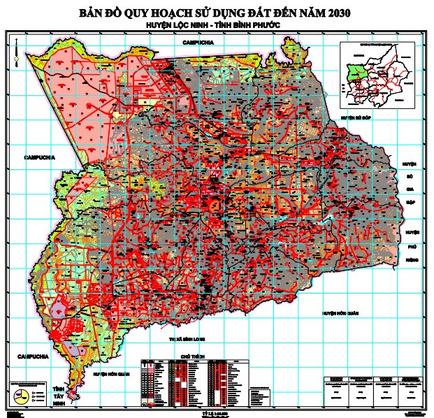 Bản đồ quy hoạch Huyện Lộc Ninh